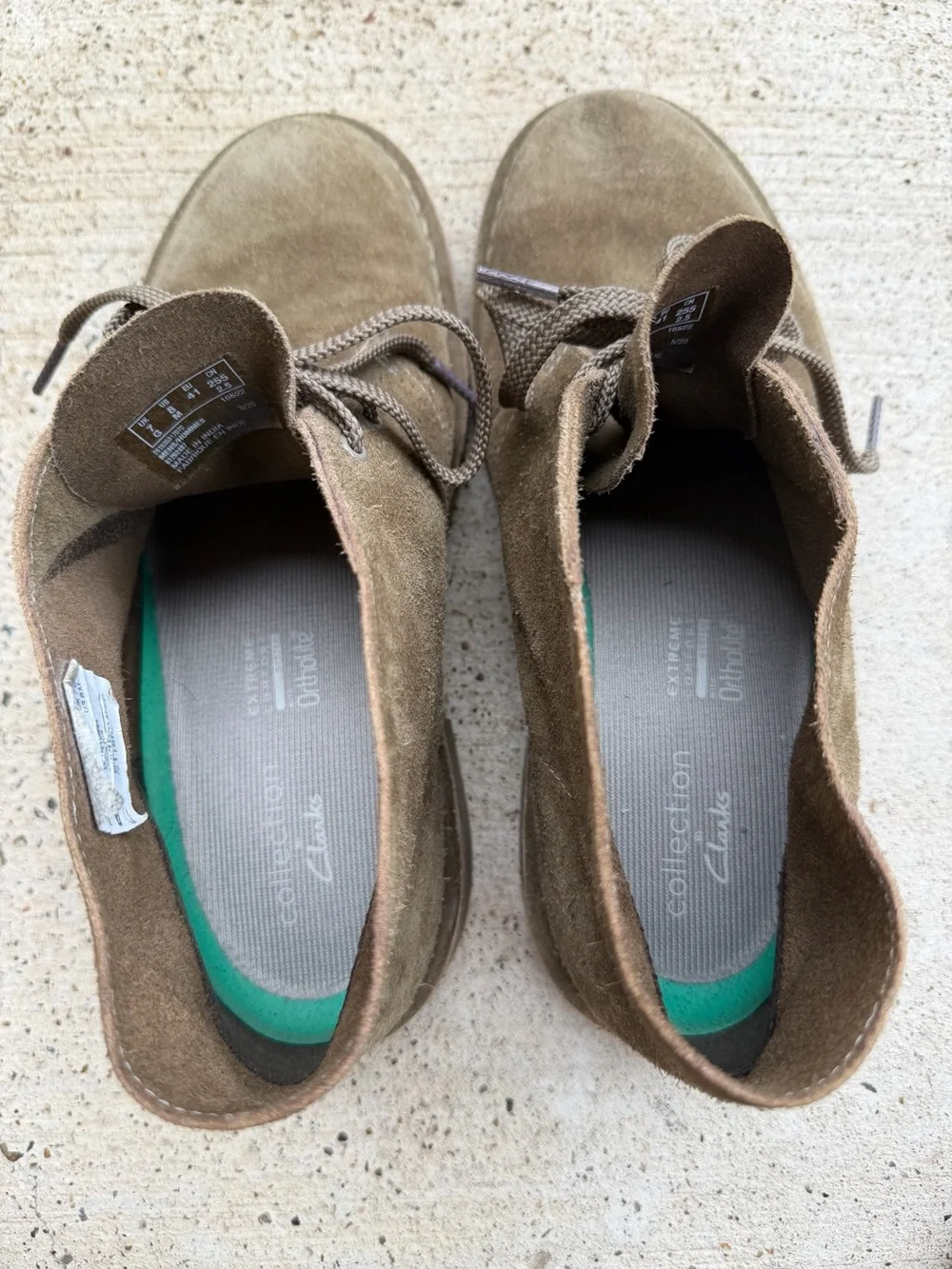 Clarks Bushacre 3 Suede Chukka Desert Boots Extreme Comfort Men Size 8 Sand
